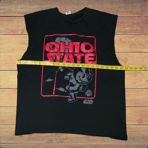 Vintage Y2k OHIO STATE BUCKEYES X STAR WARS Crossover Shirt Size XL - Picture 2 of 4
